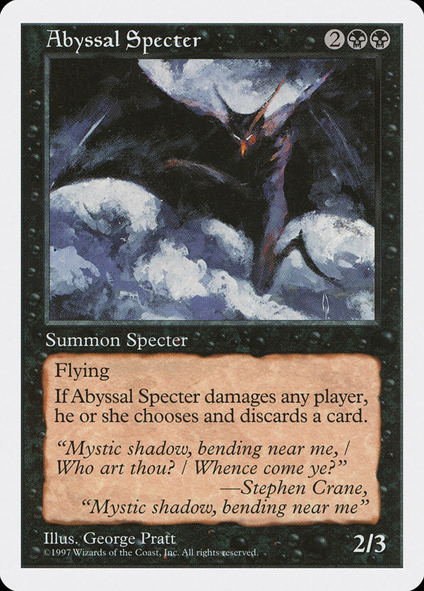 Abyssal Specter - Magic: The Gathering
