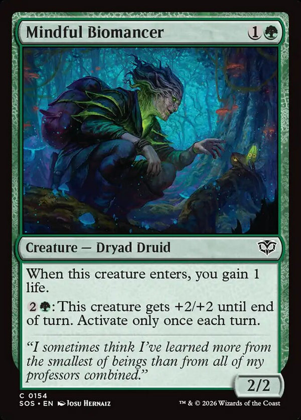 Mindful Biomancer (SOS 154) - Magic: The Gathering