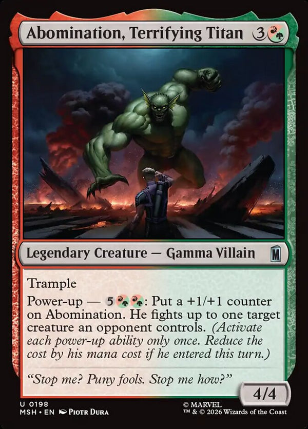 Abomination, Terrifying Titan - Magic: The Gathering