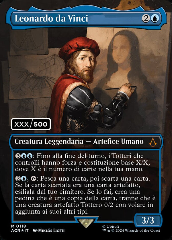 Leonardo da Vinci (Italian) (Serial Numbered) - Magic: The Gathering