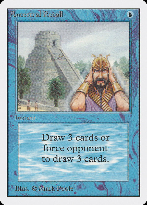 Ancestral Recall - Magic: The Gathering
