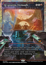 Devastating Onslaught (0387) (Showcase) (Fracture Foil) - Magic: The Gathering