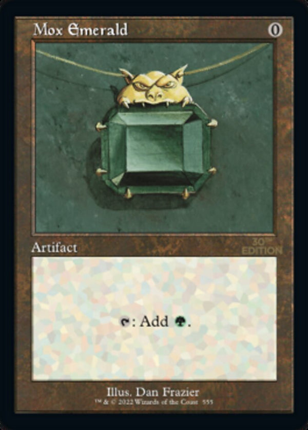 Mox Emerald (Retro Frame) - Magic: The Gathering