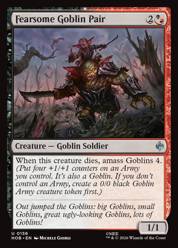 Fearsome Goblin Pair (HOB 156) - Magic: The Gathering