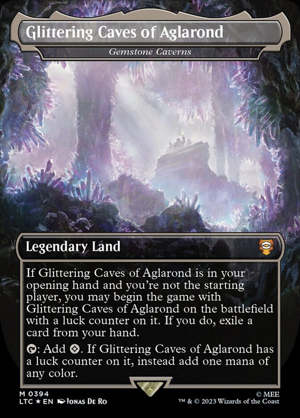 Glittering Caves of Aglarond - Gemstone Caverns (Surge Foil) - Magic: The Gathering
