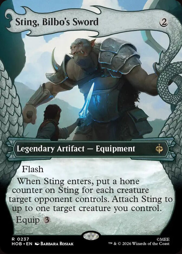 Sting, Bilbo's Sword (Showcase) (HOB 237) - Magic: The Gathering