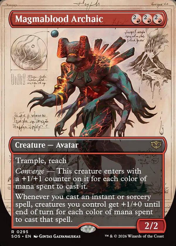 Magmablood Archaic (Borderless) (SOS 295) - Magic: The Gathering