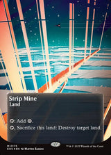Strip Mine (0175) (Borderless) (Galaxy Foil) - Magic: The Gathering
