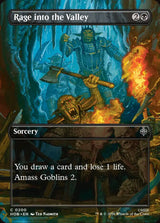 Rage into the Valley (Borderless) (HOB 200) - Magic: The Gathering