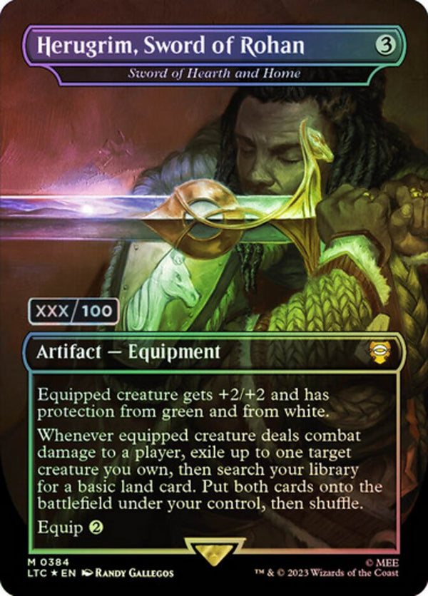 Herugrim, Sword of Rohan - Sword of Hearth and Home (Serial Numbered) - Magic: The Gathering