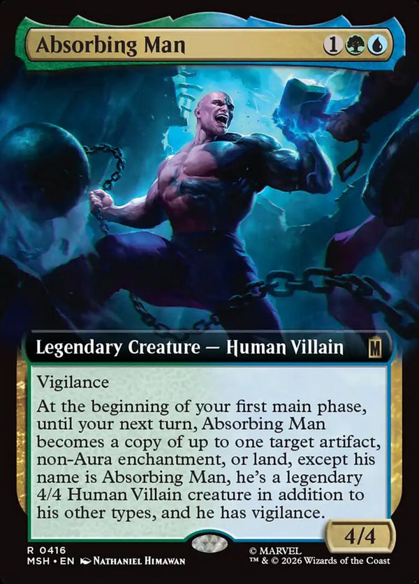 Absorbing Man (Extended Art) (MSH 416) - Magic: The Gathering