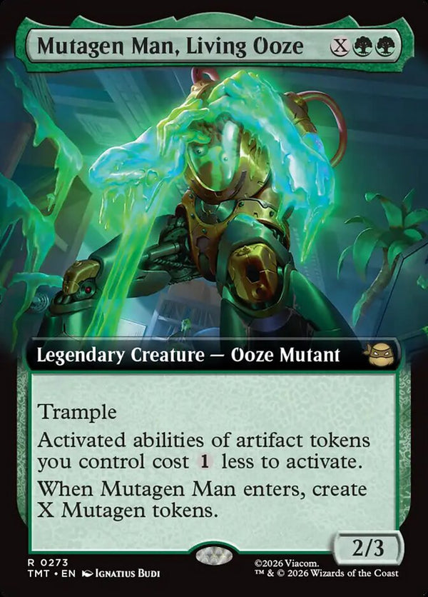 Mutagen Man, Living Ooze (Extended Art) - Magic: The Gathering
