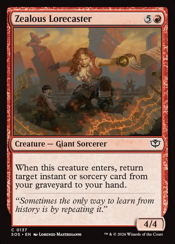 Zealous Lorecaster - Magic: The Gathering