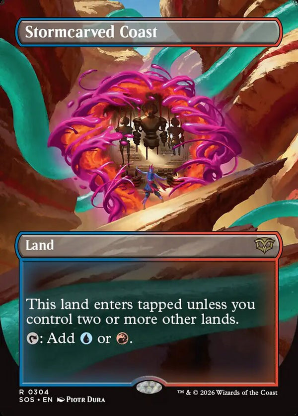 Stormcarved Coast (Borderless) - Magic: The Gathering