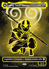Aang, Swift Savior (Borderless) (Neon Ink Foil) - Magic: The Gathering