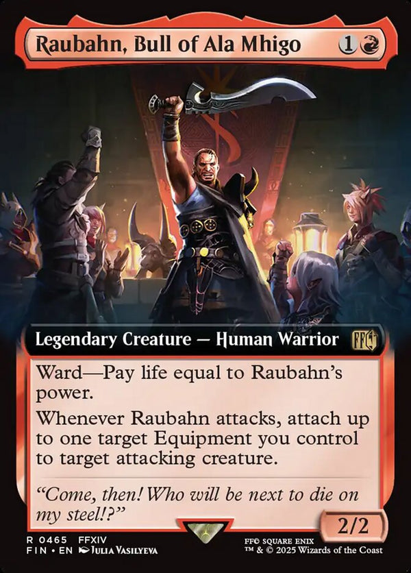 Raubahn, Bull of Ala Mhigo (Extended Art) - Magic: The Gathering
