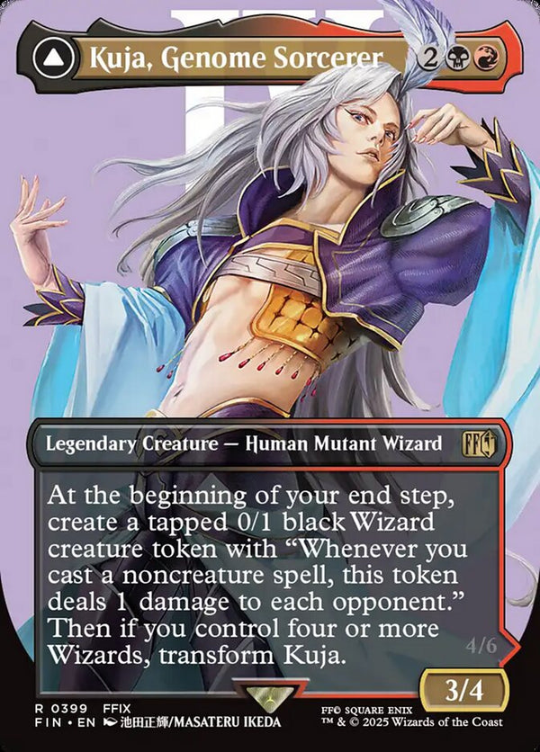 Kuja, Genome Sorcerer (Borderless) (FIN 399) - Magic: The Gathering