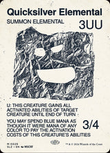 Quicksilver Elemental (0029) - Magic: The Gathering