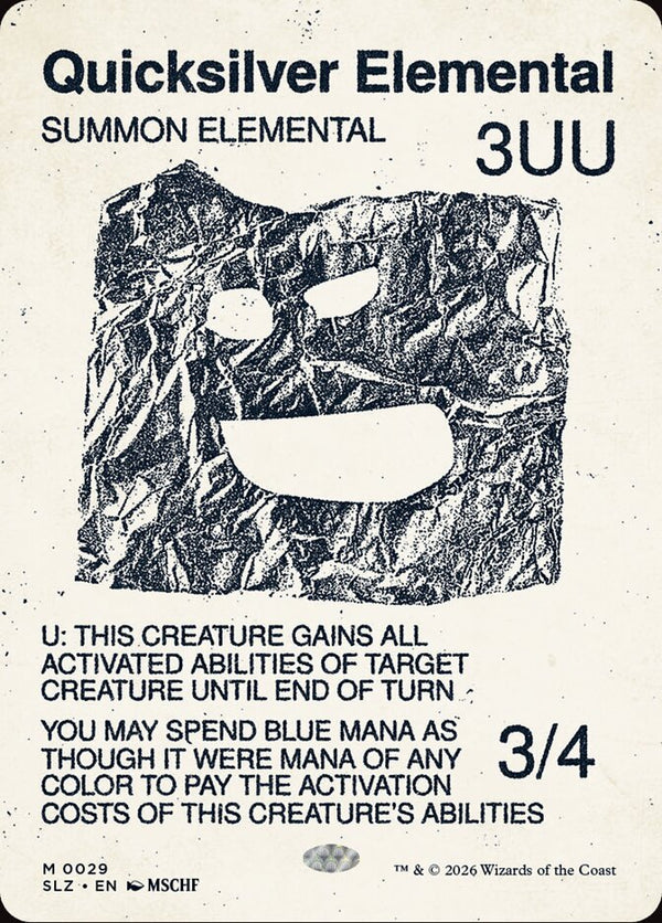 Quicksilver Elemental (0029) - Magic: The Gathering
