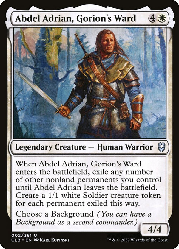 Abdel Adrian, Gorion's Ward - Magic: The Gathering