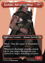 Raubahn, Bull of Ala Mhigo (Borderless) (Surge Foil) - Magic: The Gathering
