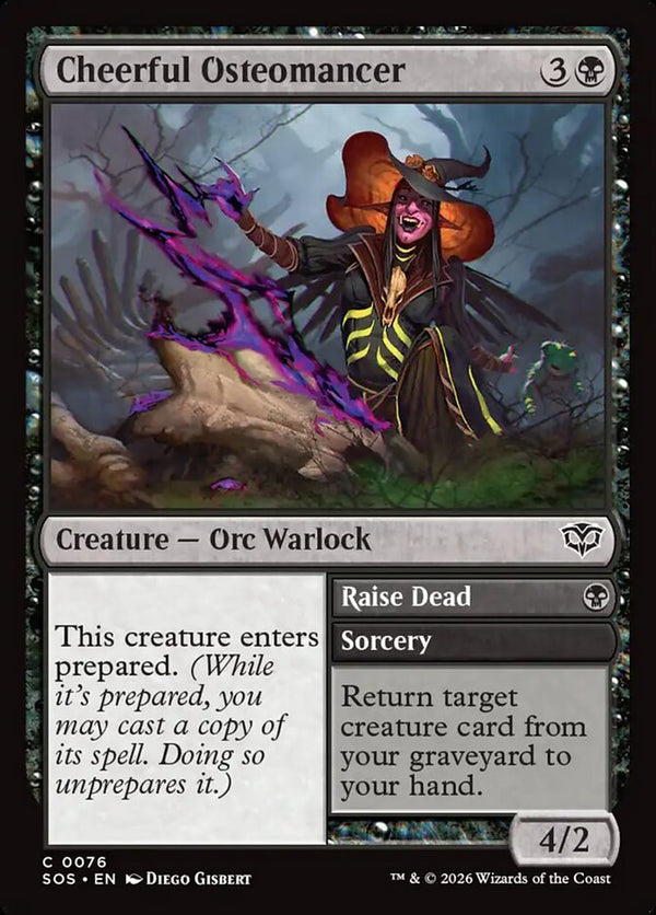 Cheerful Osteomancer (SOS 76) - Magic: The Gathering