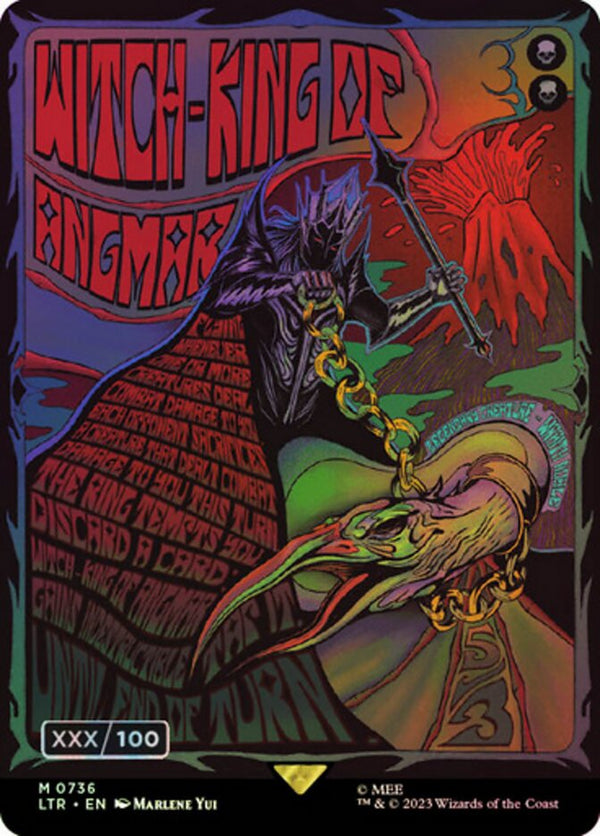 Witch-king of Angmar (Borderless Poster) (Serial Numbered) - Magic: The Gathering