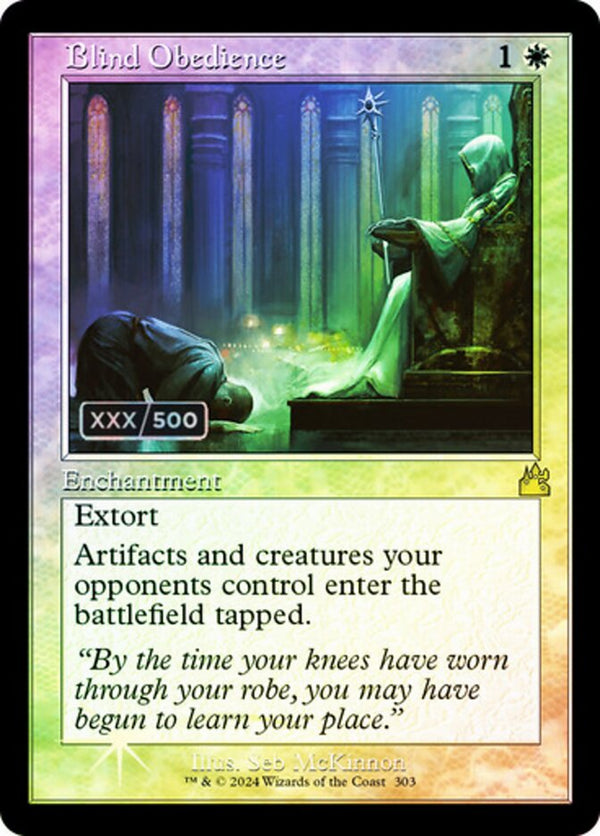 Blind Obedience (Retro Frame) (Serial Numbered) - Magic: The Gathering