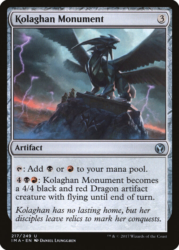 Kolaghan Monument (IMA 217) - Magic: The Gathering