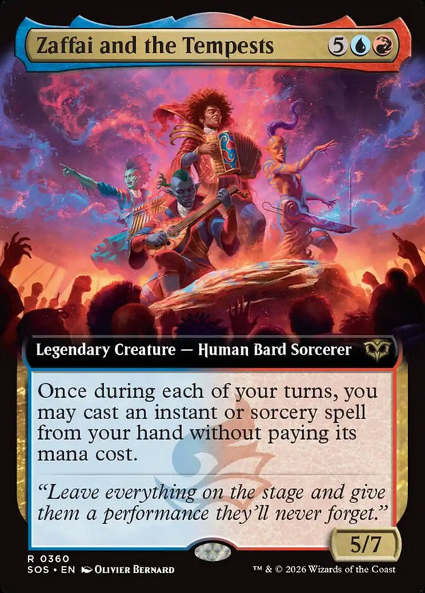 Zaffai and the Tempests (Extended Art) (SOS 360) - Magic: The Gathering