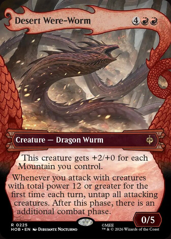 Desert Were-Worm (Showcase) (HOB 225) - Magic: The Gathering