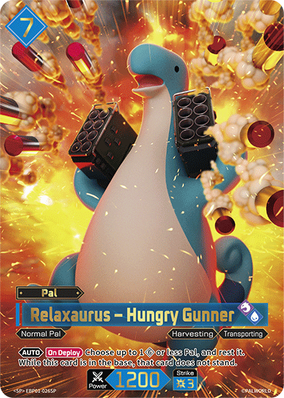 Relaxaurus - Hungry Gunner (SP) (EBP01-026SP) - Palworld
