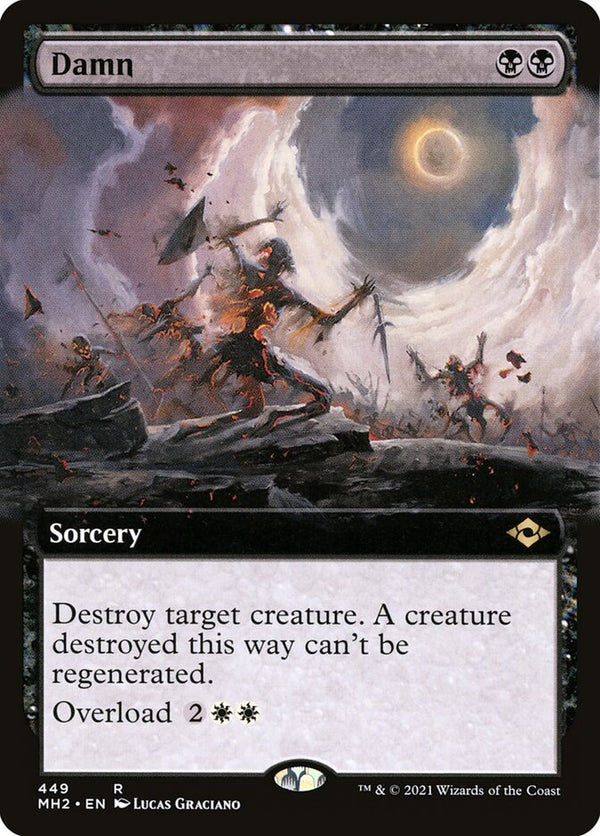Damn (Extended Art) - Magic: The Gathering