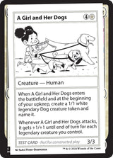 A Girl and Her Dogs - Magic: The Gathering