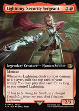 Lightning, Security Sergeant (Extended Art) - Magic: The Gathering