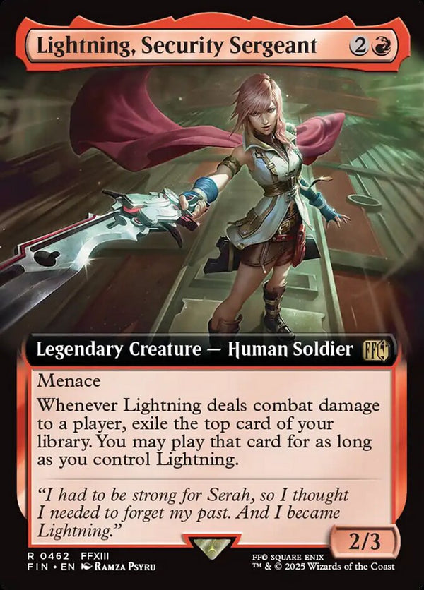 Lightning, Security Sergeant (Extended Art) - Magic: The Gathering