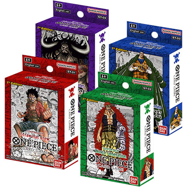 Super Pre-Release Starter Decks 1-4 [Set of 4] - One Piece Card Game