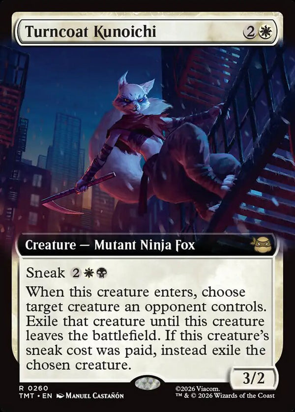 Turncoat Kunoichi (Extended Art) - Magic: The Gathering
