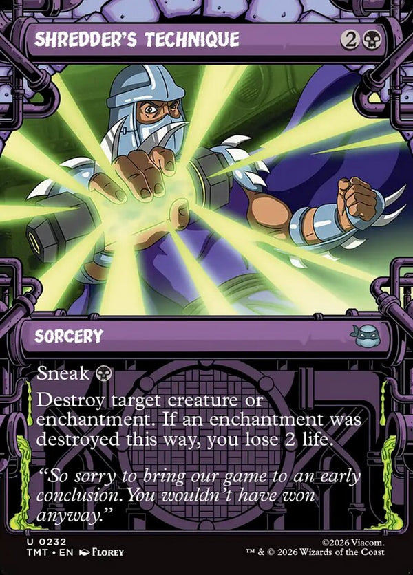 Shredder's Technique (Showcase) - Magic: The Gathering