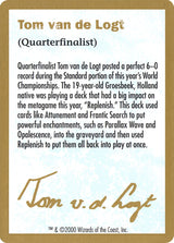 2000 Tom van de Logt Biography Card - Magic: The Gathering