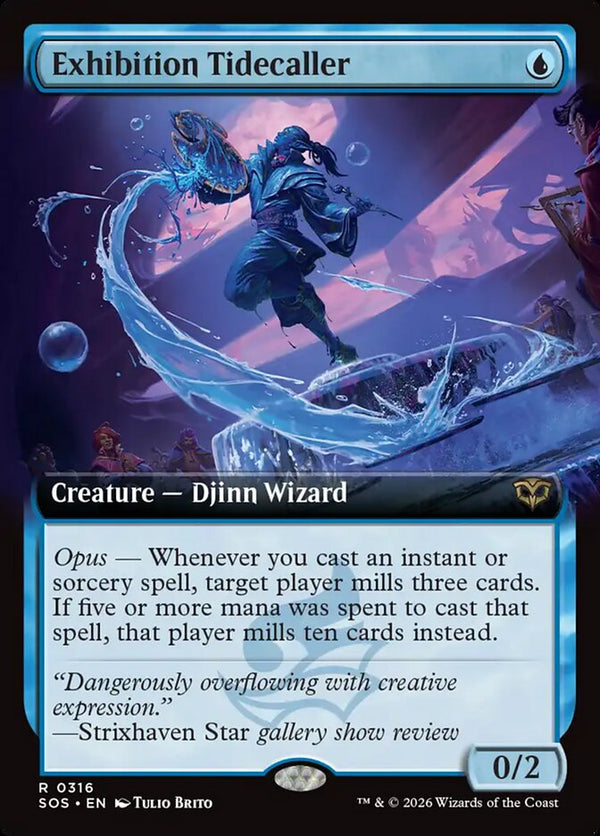 Exhibition Tidecaller (Extended Art) - Magic: The Gathering