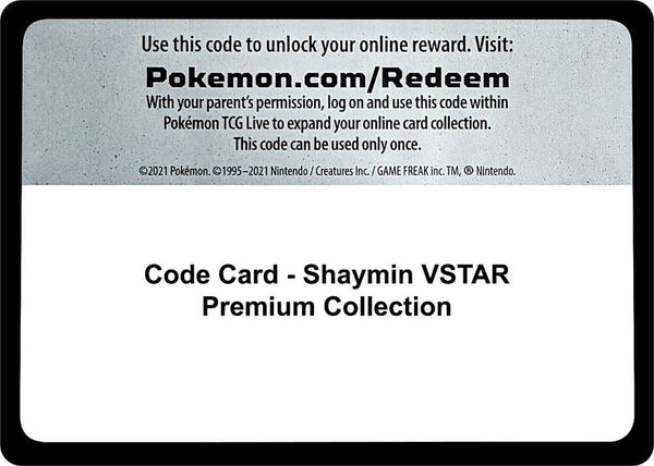 Code Card - Shaymin VSTAR Premium Collection - Pokémon