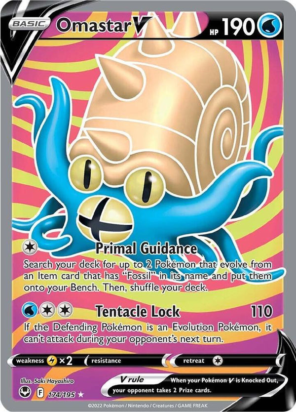 Omastar V (Full Art) - Pokémon