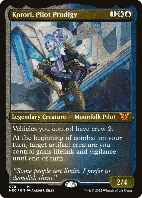 Kotori, Pilot Prodigy (Display Commander) - Thick Stock - Magic: The Gathering