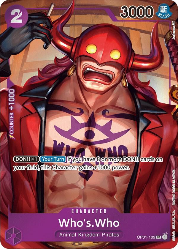Who's.Who (Box Topper) - One Piece Card Game