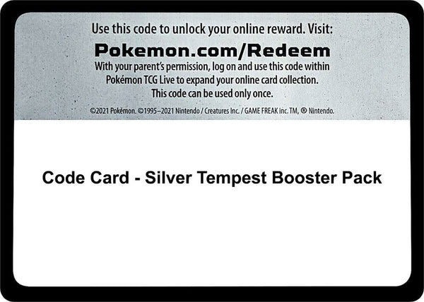 Code Card - Silver Tempest Booster Pack - Pokémon