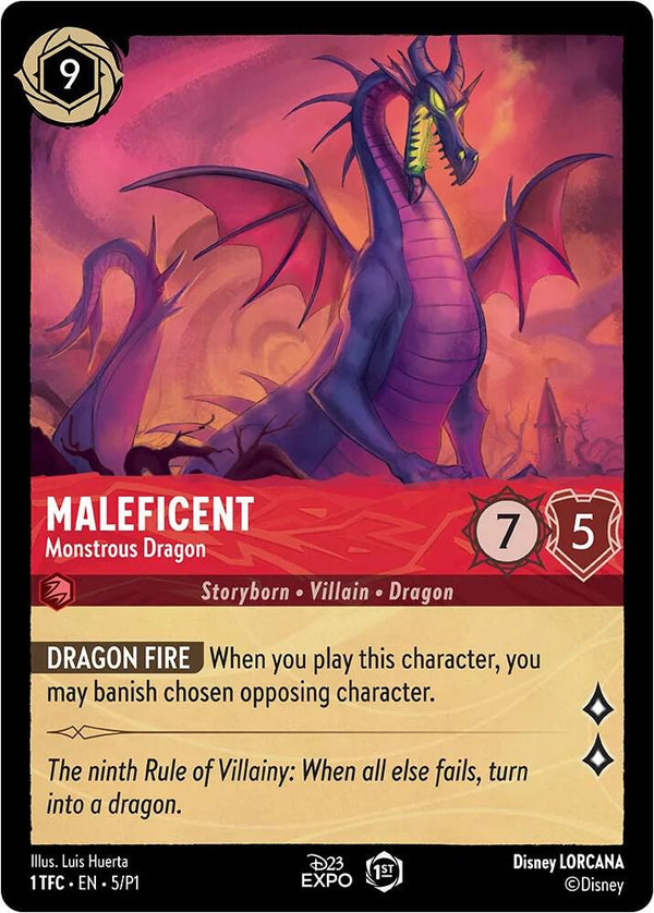 Maleficent - Monstrous Dragon - Disney Lorcana