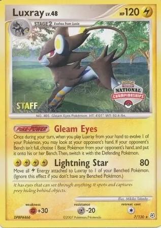 Luxray - 7/130 (National Championships) [Staff] - Pokémon