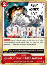 Gum-Gum Fire-Fist Pistol Red Hawk - One Piece Card Game