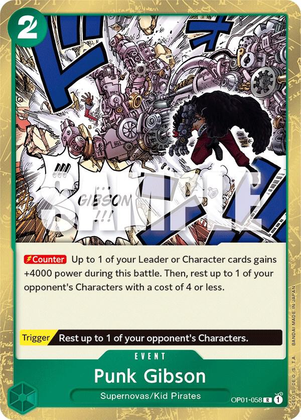 Punk Gibson - One Piece Card Game